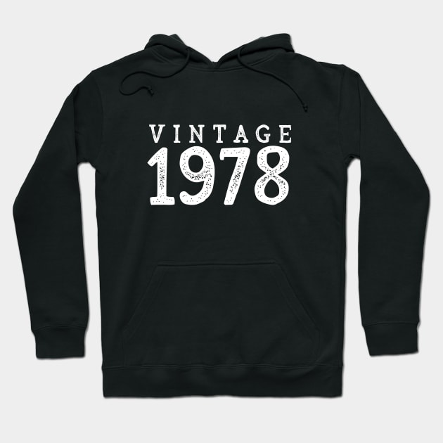 40th Birthday Gift Vintage 1978 Year T-Shirt Hoodie by RedYolk